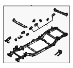 68495554AC - Body: Frame Assembly for Jeep: Wrangler Image