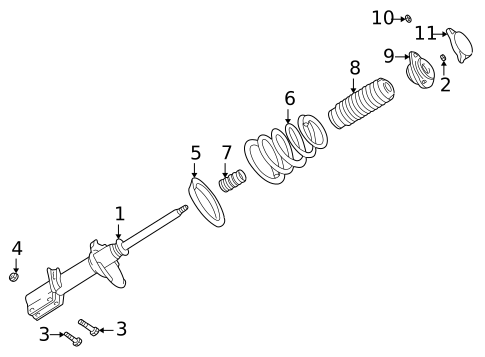 Struts & Components for 2005 Subaru Forester #1