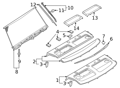 Interior Trim - Rear Body for 2012 Audi A6 #0