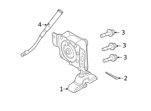 Spare Tire Carrier for 2008 Mercury Mariner #0
