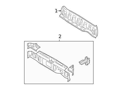 Rear Body for 2002 Subaru Outback #0