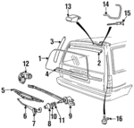9126184 - Body: Glass for Volvo: 740, 760, 940, 960, V90 Image