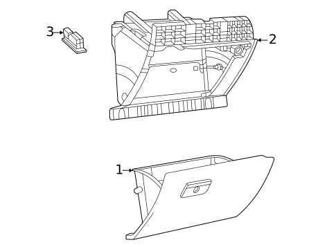 Glove Box for 2021 Dodge Durango #0