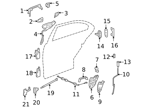 Lock & Hardware for 2009 Mercedes-Benz CL63 AMG #2