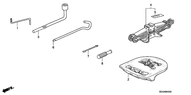 Tools - Jack for 2008 Acura TSX #0