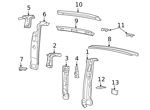 Rear Body for 2017 GMC Savana 2500 #0