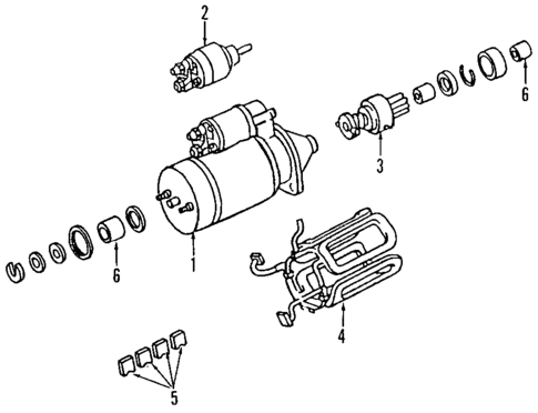 Starter for 1992 Mercedes-Benz 300E #0