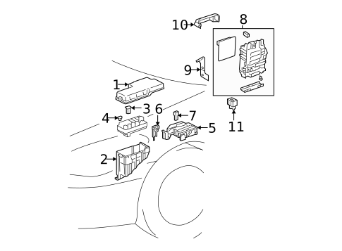 Flashers for 2007 Toyota Solara #0