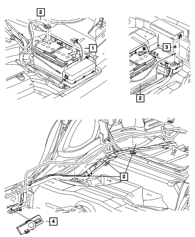 « 68066100AC – Electrical : Négatif De Batterie Cablage pour Mopar Image »