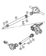 52105614AA - Propeller Shafts and U-Joints: Drive Shaft, Rear for Mopar Image