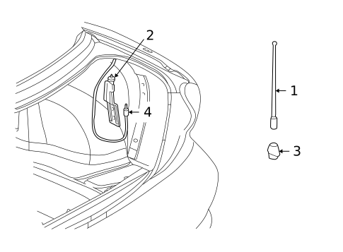 Antenna & Radio for 2005 Pontiac Sunfire #0
