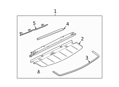High Mounted Stop Lamp for 2005 Nissan 350Z #1