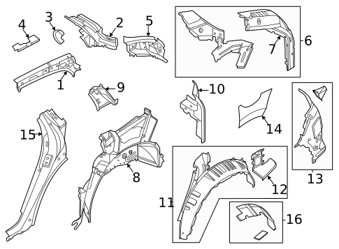 Inner Structure for 2022 Porsche Cayenne #0