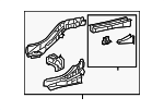 19204629 - Body: Rear Rail for Pontiac: Vibe Image