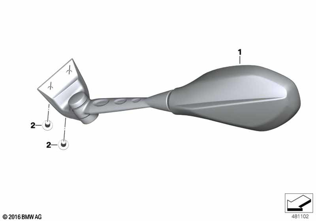 51168558754 - : Mirror Right for BMW-Motorrad Image