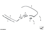 54345A05E05 - : Repair Kit Seal Convertible Top Brace for BMW Image