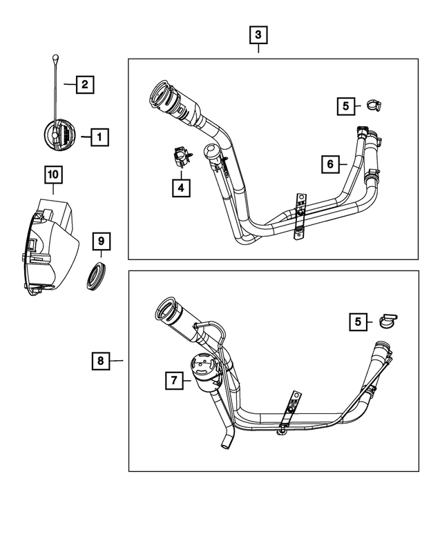 52129222AG - : Fuel Filler Tube for Mopar Image