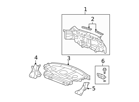 Rear Body for 2010 Honda Accord #1