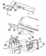 5116238AC - : Tail Stop Turn Sidemarker Lamp, Right for Mopar Image