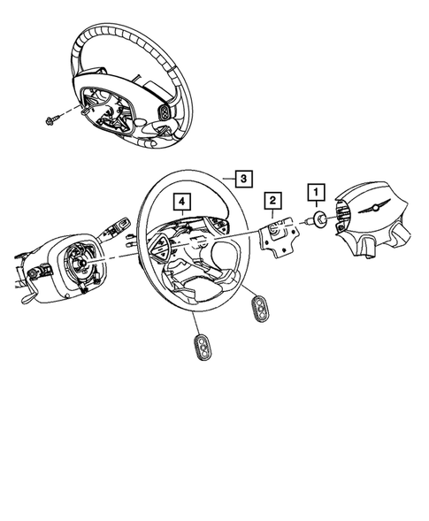 Steering Wheel for 2008 Chrysler Pacifica #0
