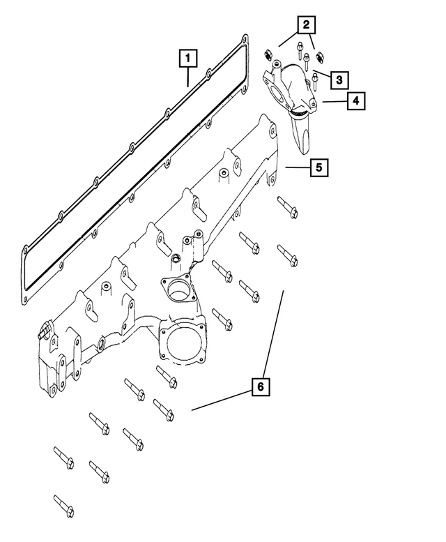 68723897AA - Engine: Intake Manifold Gasket for Mopar Image image