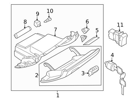 Glove Box for 2013 Nissan Murano #1