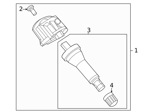 Tire Pressure Monitor Components for 2023 Kia Niro EV #3