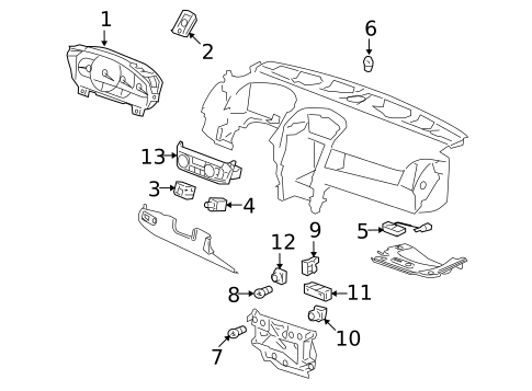 Headlamp Components for 2009 Cadillac SRX #2