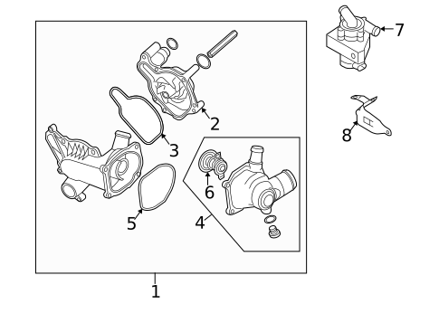 Water Pump & Related Components for 2009 Audi S8 #0