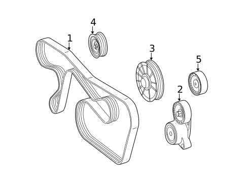 Accessory Drive Belt System Components for 2014 Mercedes-Benz CL63 AMG #0