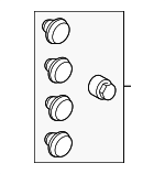 LR043820 - Tire &amp; Wheel: Wheel Lock Set for Land-Rover Image
