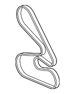 56992R70A01 - Cooling System: Serpentine Belt for Honda: Accord, Accord Crosstour, Odyssey, Pilot Image