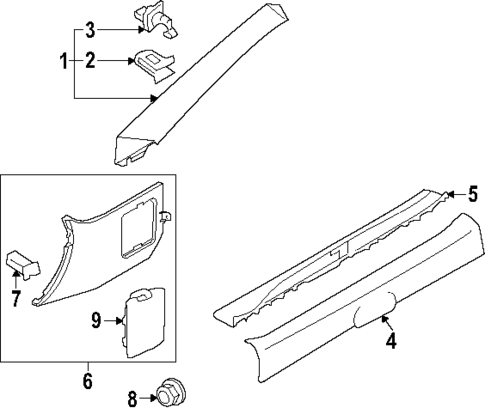 Interior Trim - Pillars for 2023 Nissan Z #0