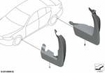 82162413632 - Retrofitting / Conversion / Accessories: Set Mud Flaps, Front for BMW Image