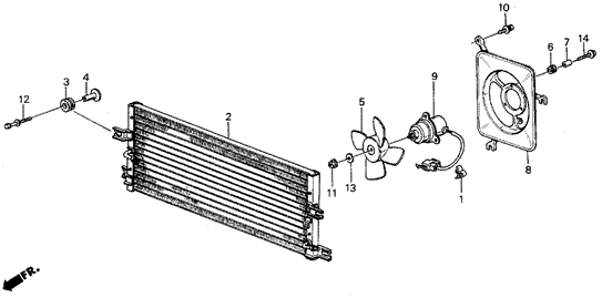 A/C Air Conditioner (Condenser) for 1987 Acura Integra #0