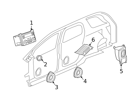 Antenna & Radio for 2006 Chevrolet Equinox #2