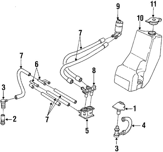 61671389530 - Electrical: Hose for BMW Image