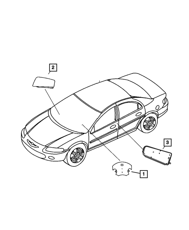 52029340AH - : Passenger Air Bag for Mopar Image