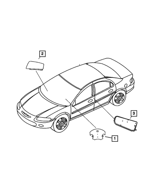 Air  Bags for 2009 Chrysler Sebring #1