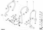 72117161847 - : Upper Belt Rear Left for BMW Image