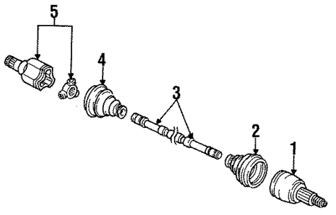 Drive Axles for 1994 Mercury Sable #0
