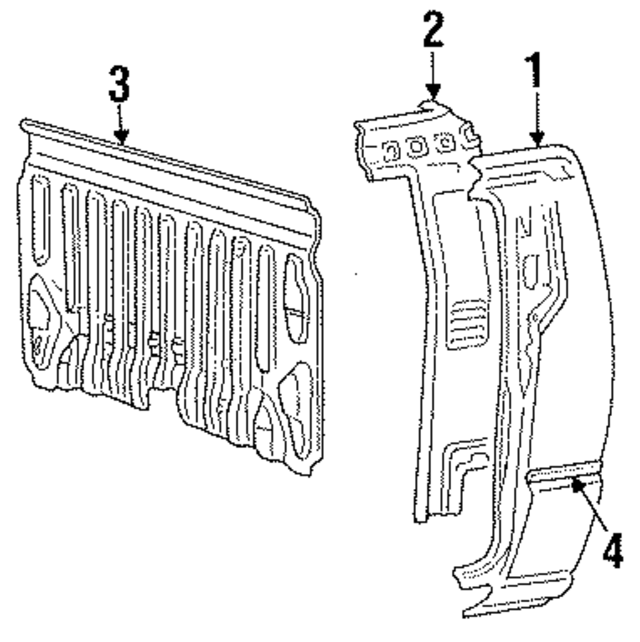 MB506083 - Body: Corner Panel for Mopar Image