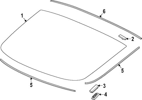 Glass - Lift Gate for 2024 Acura Integra #0