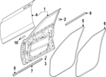 769217JA1A - : Weather-Strip On Body for Nissan: Armada Image