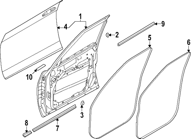 808317JA0A - Body: Surround Weather-Strip for Nissan: Armada Image