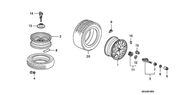 Wheel Disk (KA) for 2008 Acura TSX #0