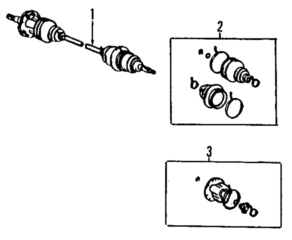 1987-1989 Toyota Camry Axle Assembly 43410-32062 | Toyota Parts Center