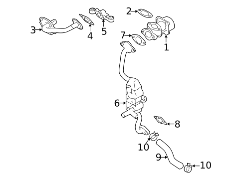 EGR System for 2024 Subaru Crosstrek #0