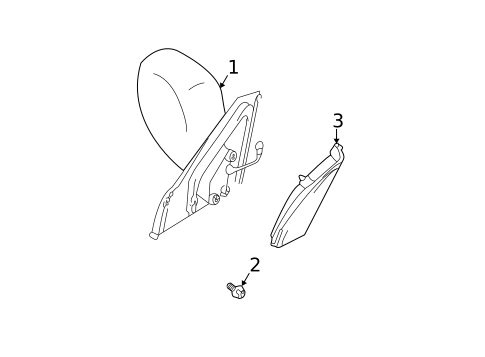 Outside Mirrors for 1999 Suzuki Vitara #1