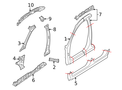 Rocker for 2007 Subaru Impreza #0